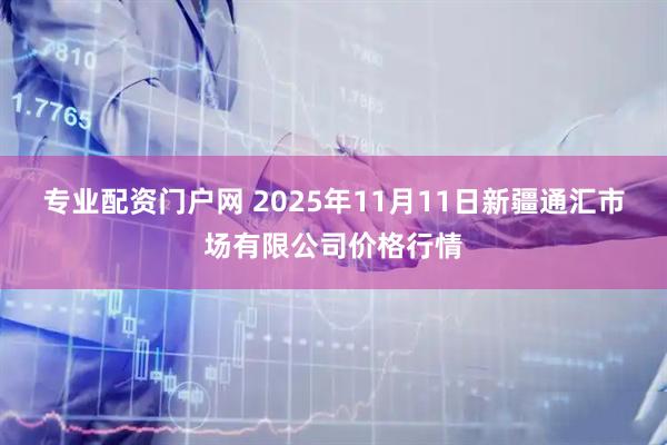 专业配资门户网 2025年11月11日新疆通汇市场有限公司价格行情
