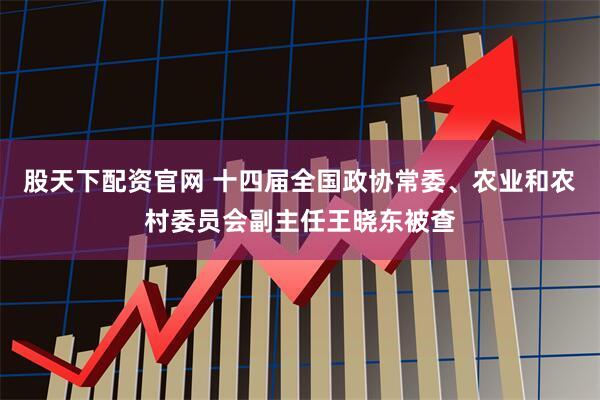 股天下配资官网 十四届全国政协常委、农业和农村委员会副主任王晓东被查